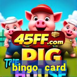 bingo card generator with pictures